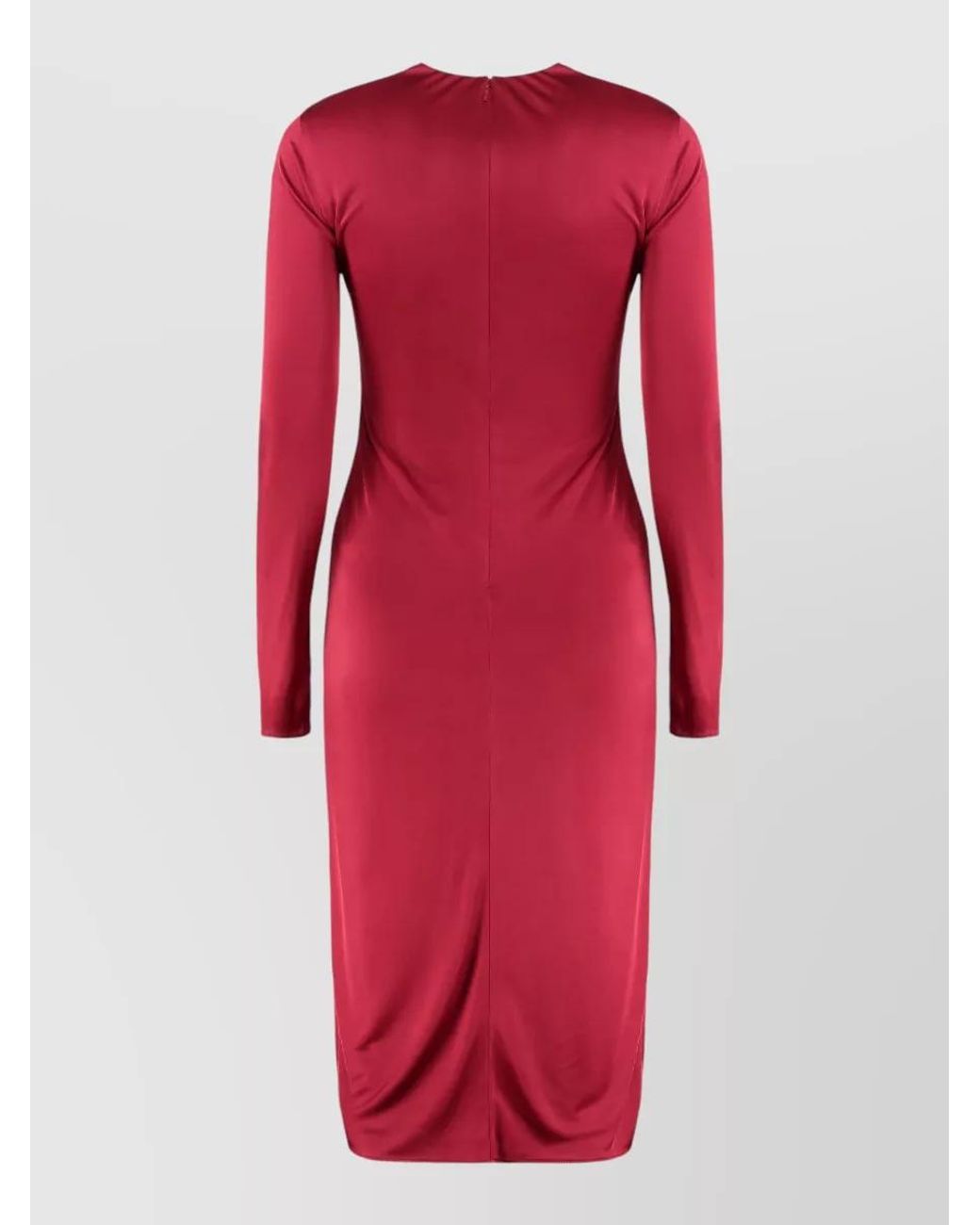 Versace Gathered Midi Dress