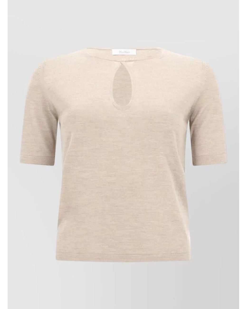 Max Mara Natural Silk Cashmere Knitted Top