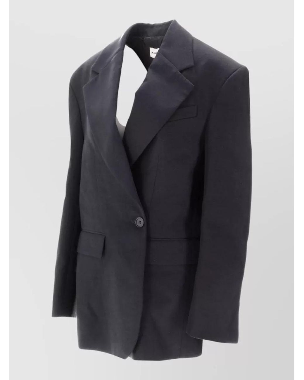 P.A.R.O.S.H. Blue Linen Blend Blazer