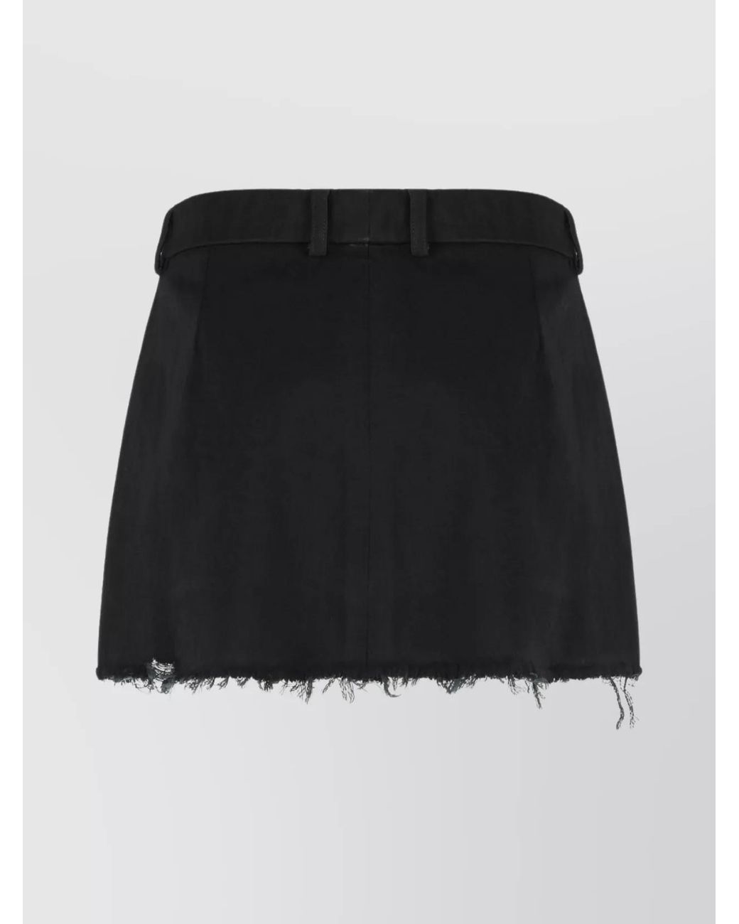 Balenciaga Black Wool Mini Skirt