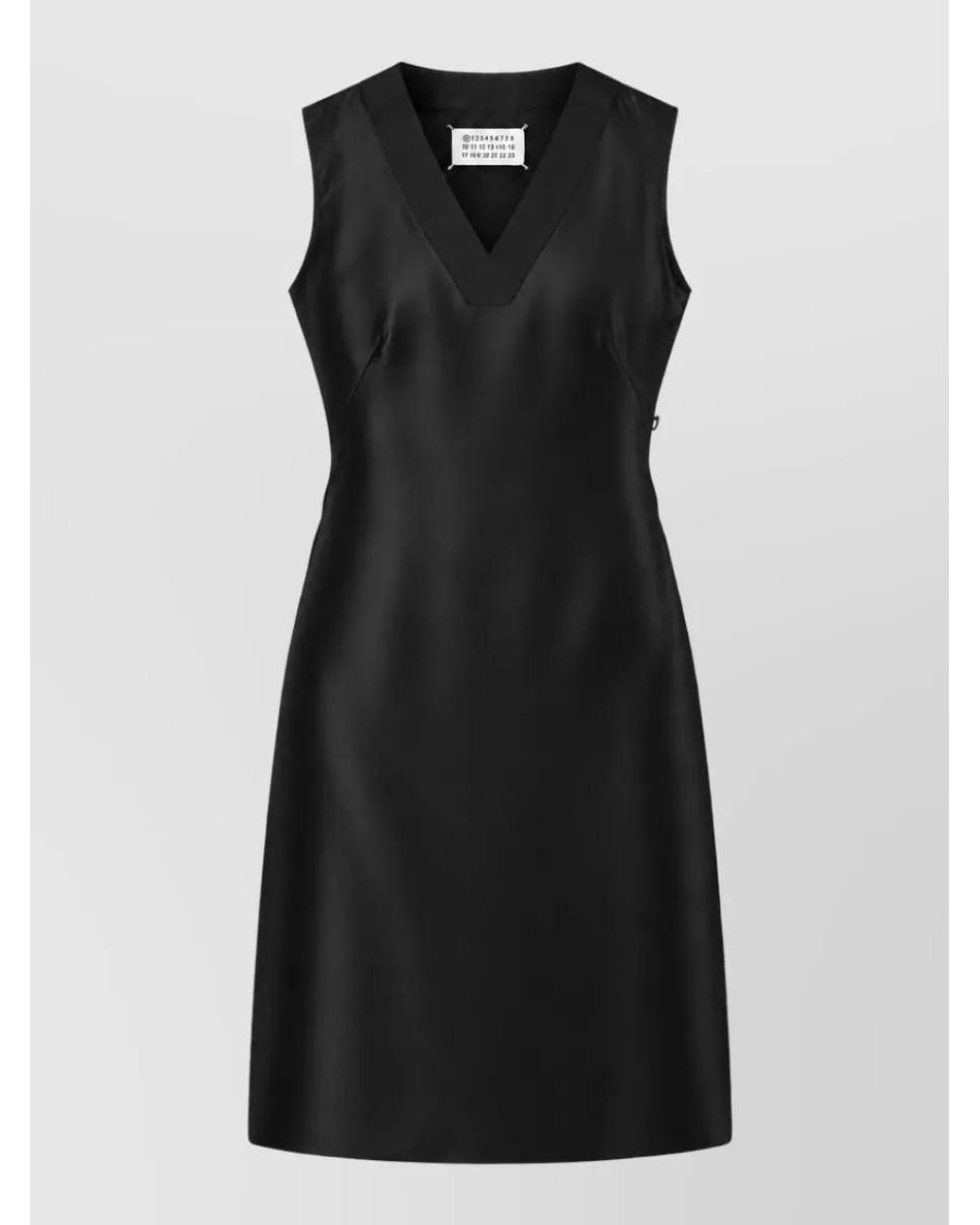 Maison Margiela Black Silk Mini Dress