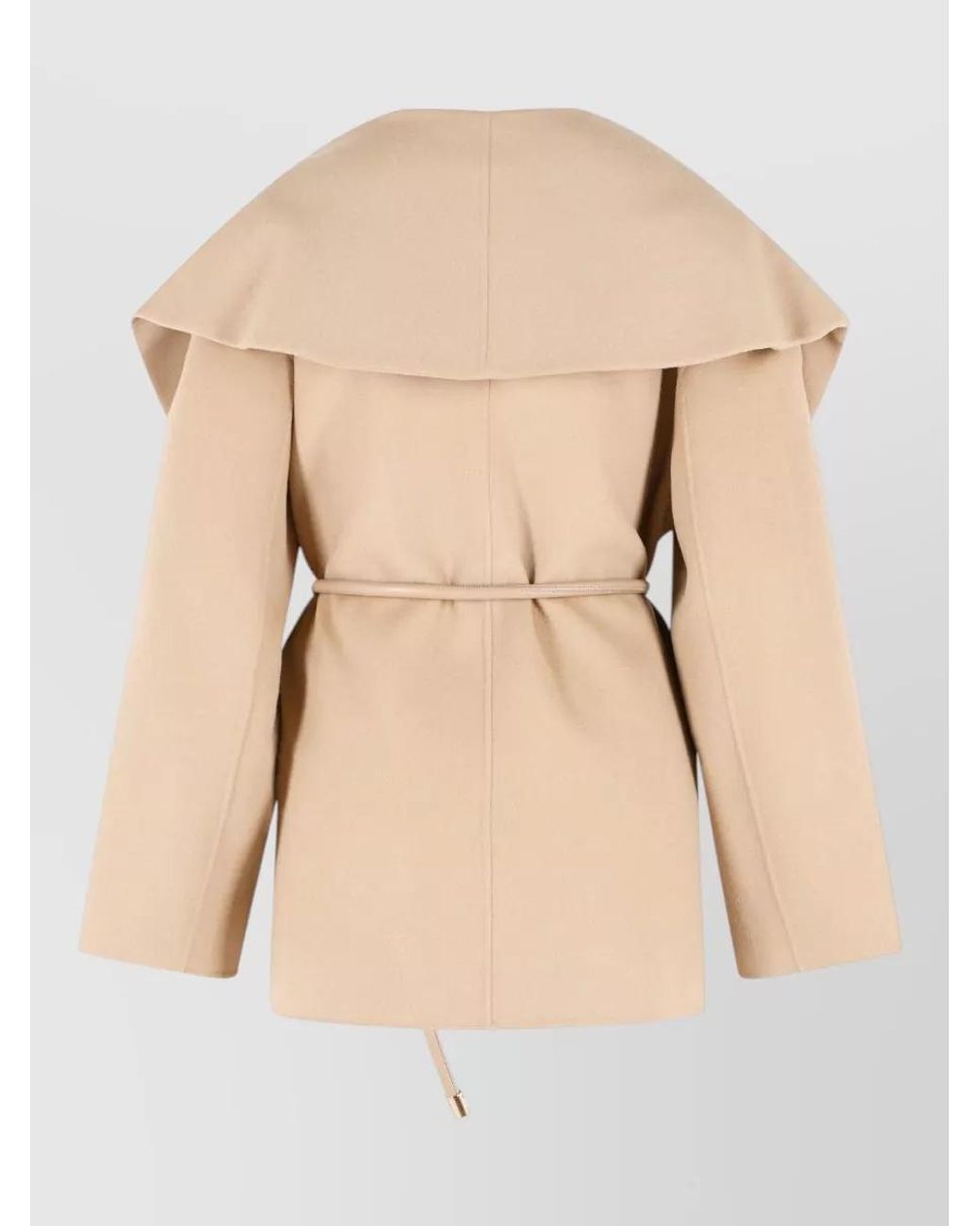 Sportmax Natural Virgin Wool Cape