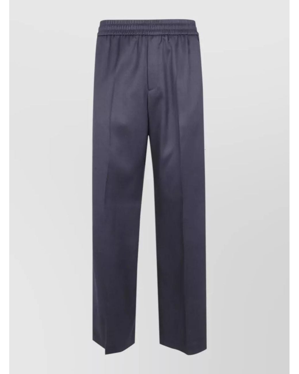 Golden Goose Deluxe Brand Blue Virgin Wool Lennon Jogging Trousers for men