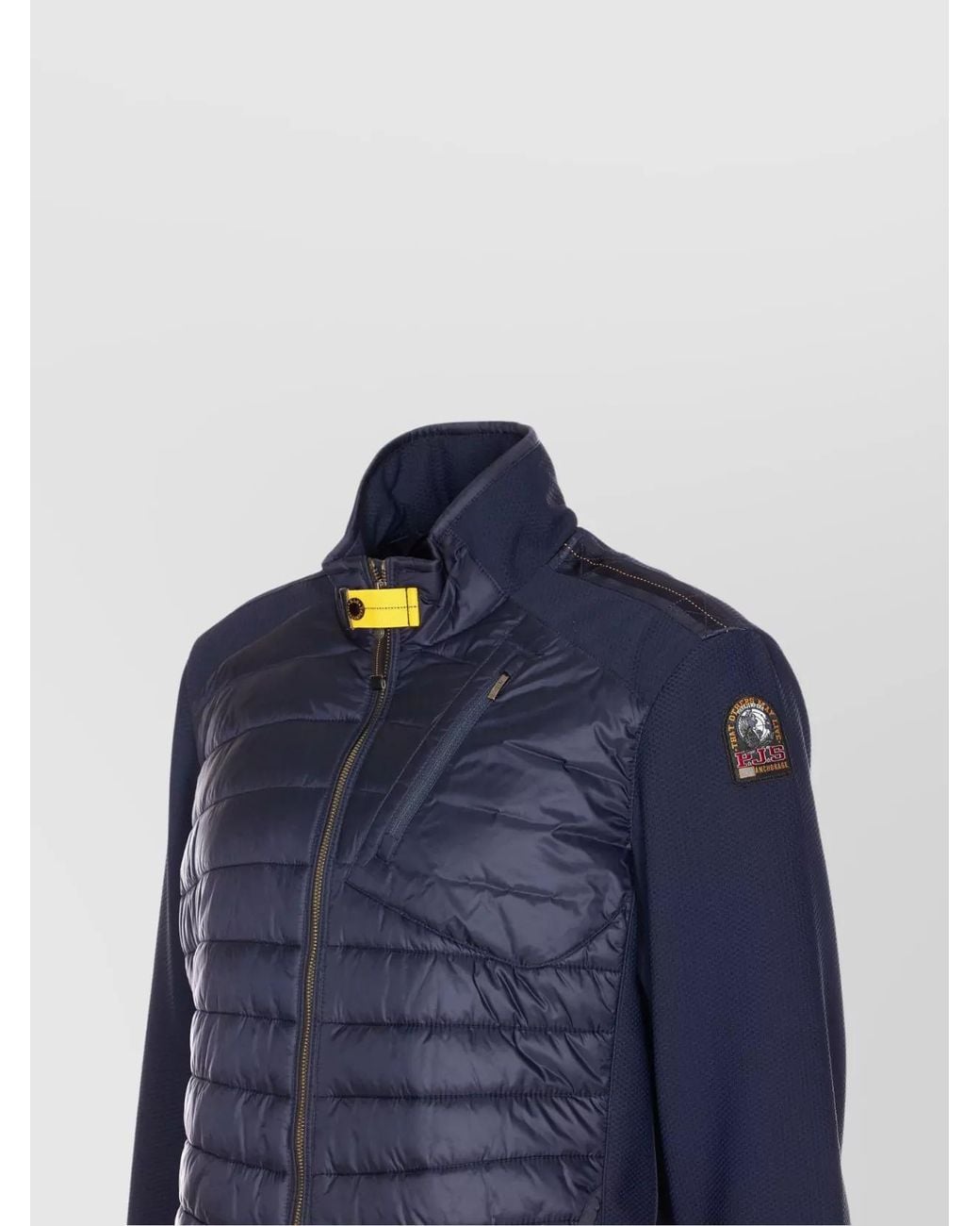 Parajumpers Blue Down Quilted Hybrid Puffer Jacket for men