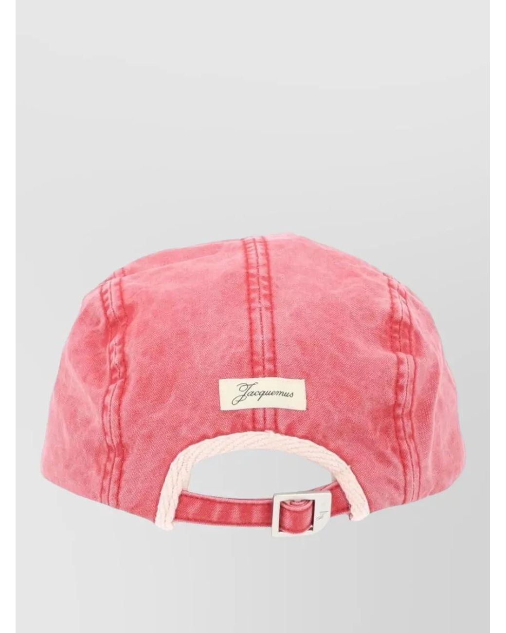 Jacquemus Pink Logo Cotton Cap