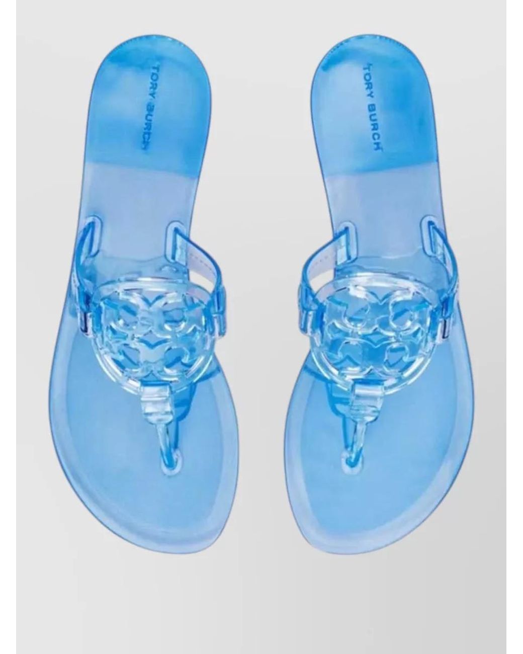 Tory Burch Blue Jelly Flip-Flops