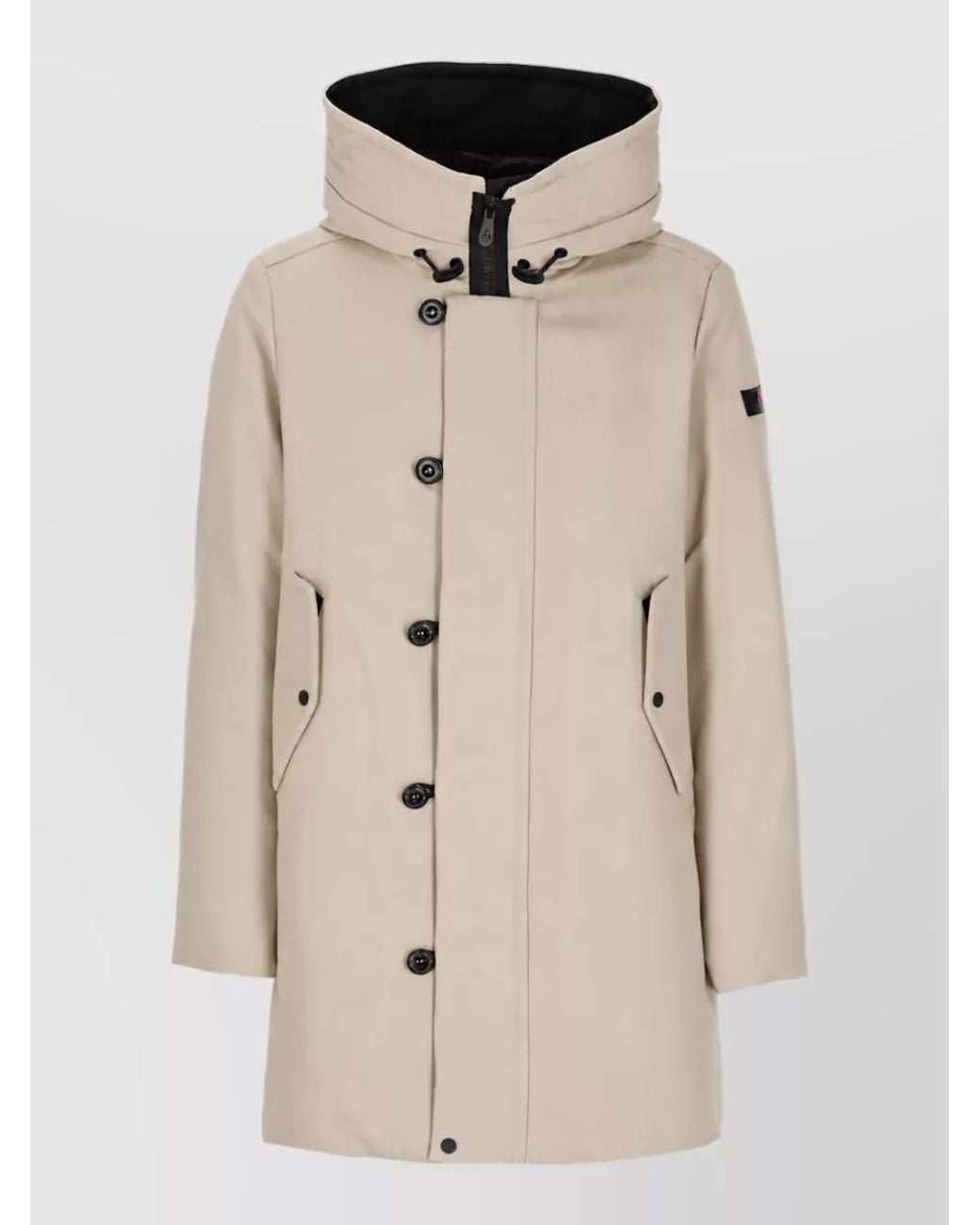 Peuterey Natural Kasa Hooded Long Down Jacket for men