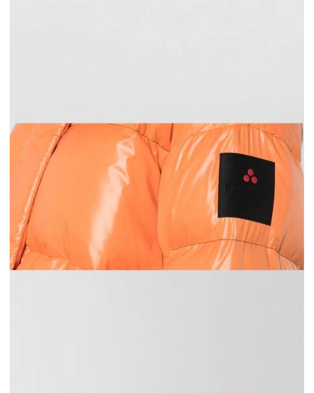 Peuterey Orange Down Quilted Hooded Puffer Jacket