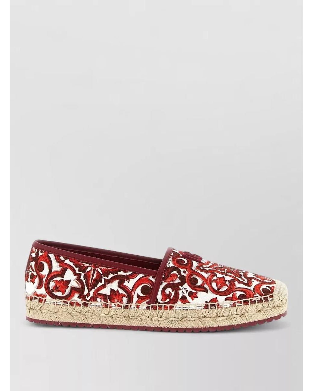 Dolce & Gabbana Boccaccio Espadrilles Round Toe Embroidered Jute for men