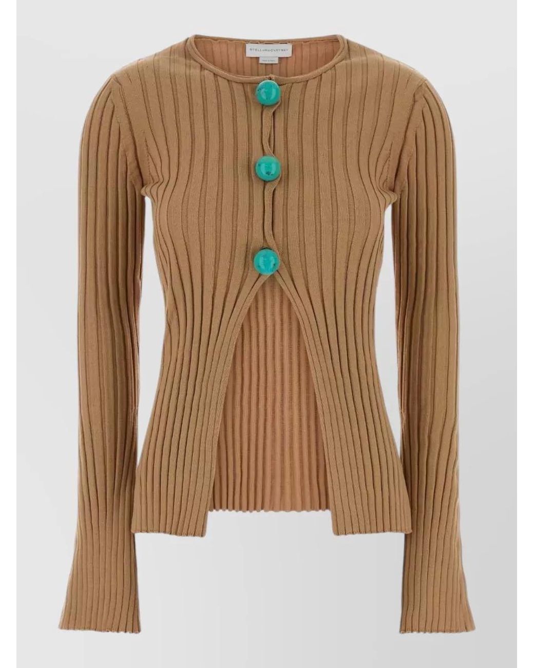 Stella McCartney Brown Cotton Cardigan