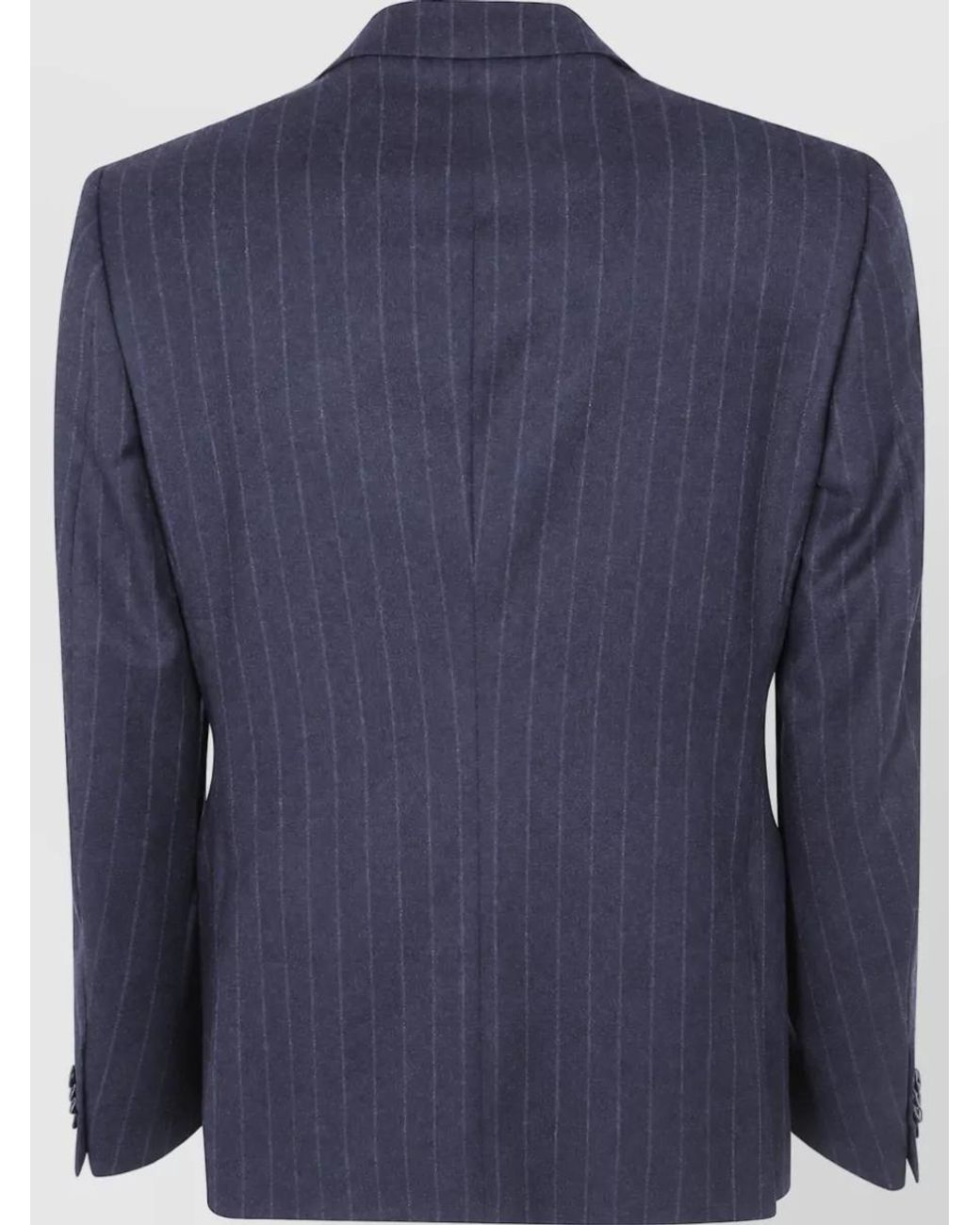 Zegna Blue Single Breasted Coat for men