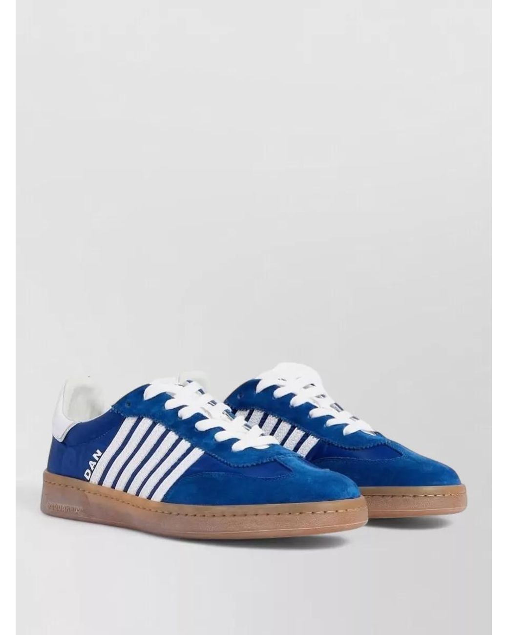 DSquared² Blue Leather Low-Top Sneakers for men