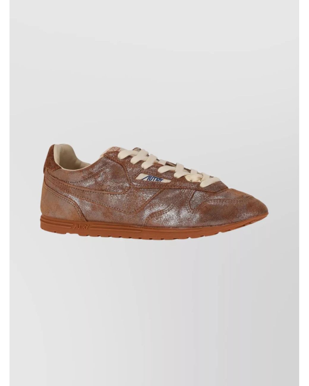 Autry Brown Lace Up Sneakers