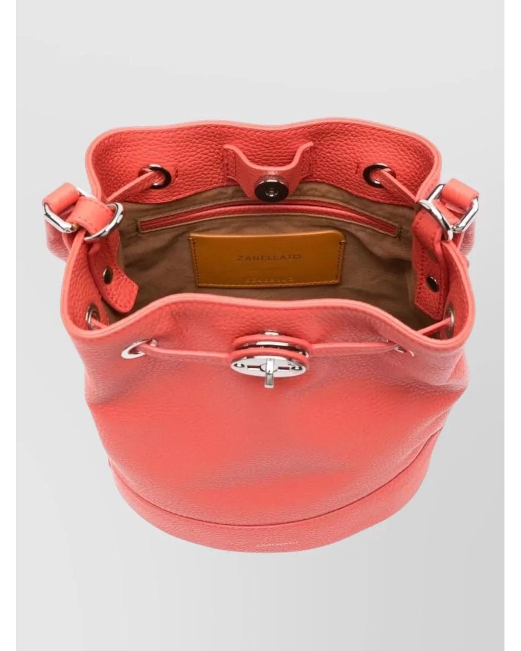 Zanellato Pink Leather Bucket Bag