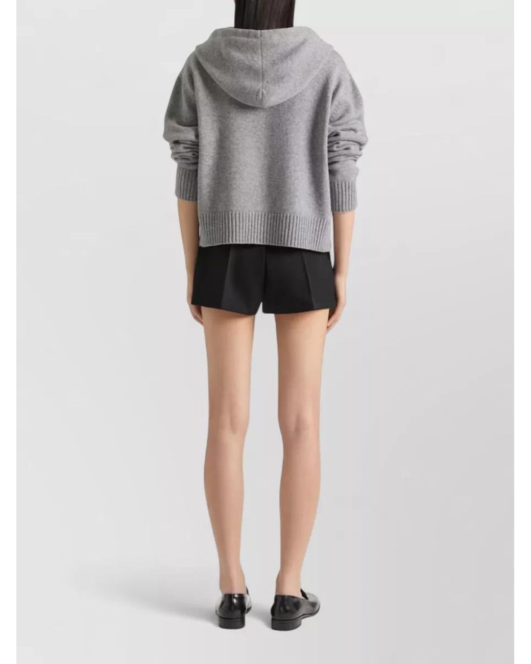 Givenchy Gray Cashmere Zip Up Cardigan