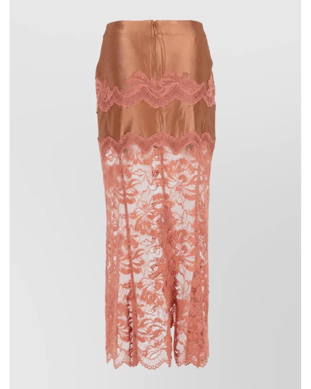 Rabanne Orange Fitted Skirt