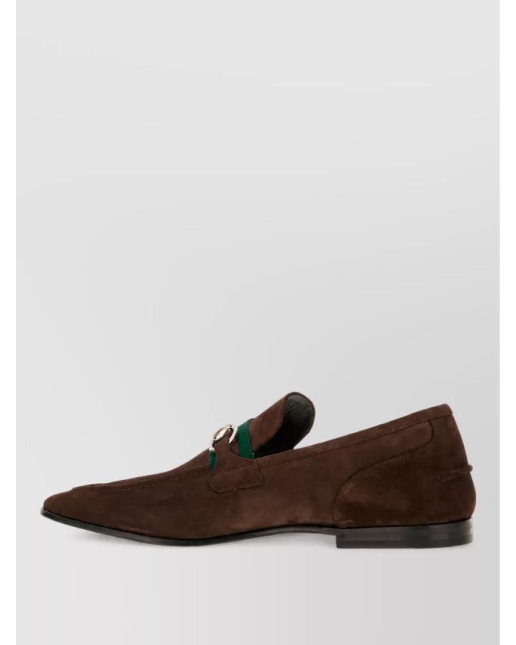 Gucci Brown Suede Leather Loafers for men