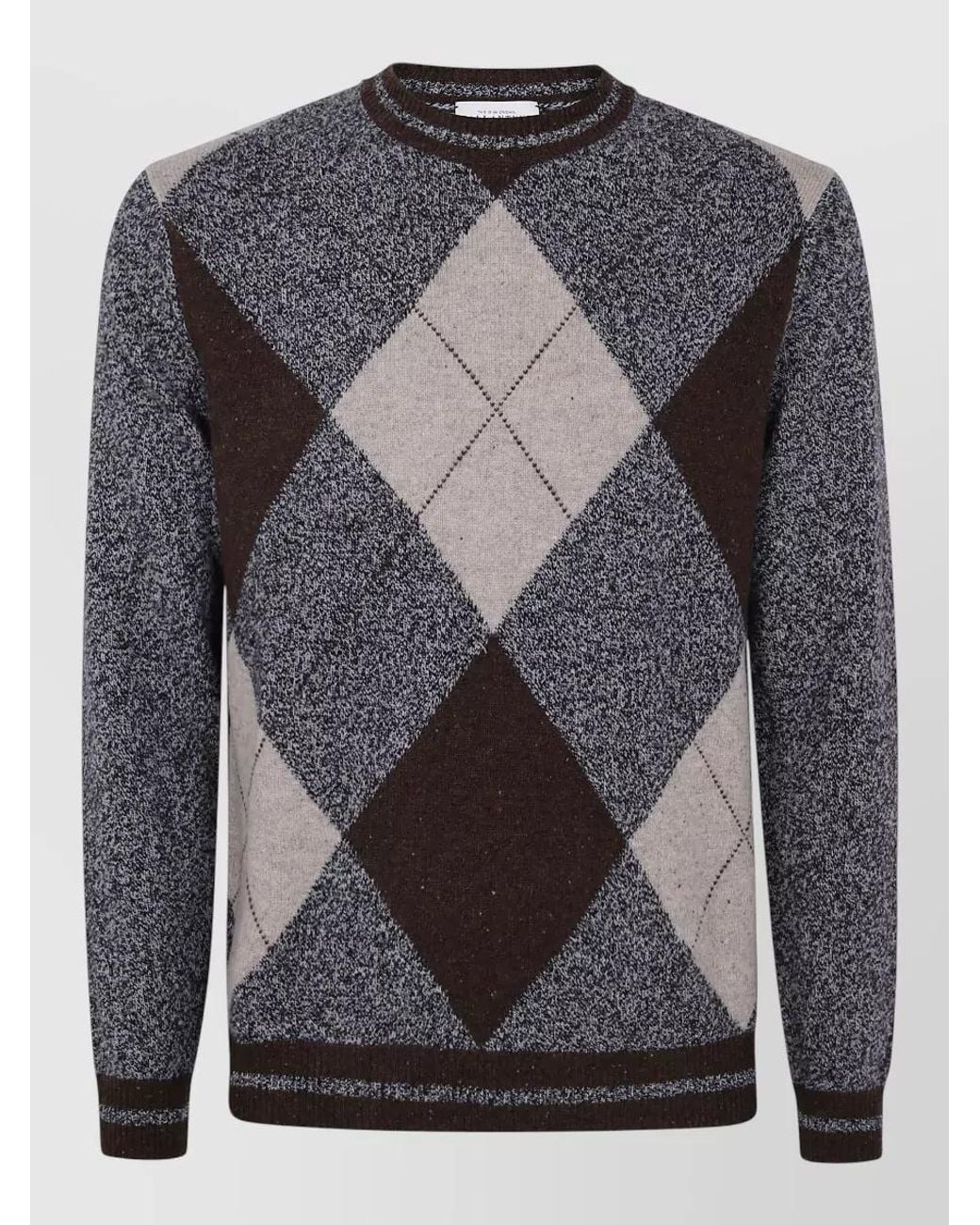 Ballantyne Gray Wool Crew-Neck Jumper for men