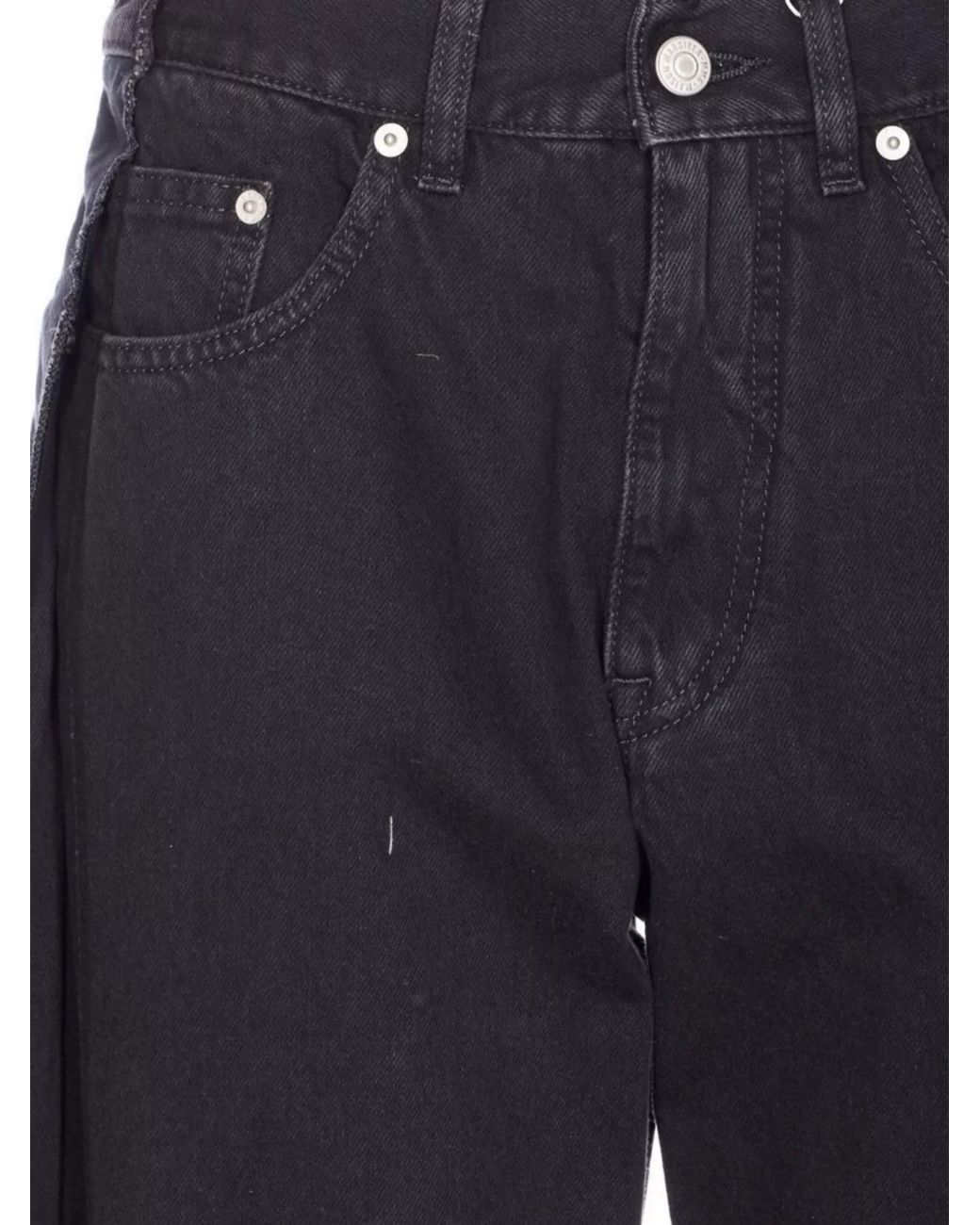 MM6 by Maison Margiela Blue Denim High-Rise Straight-Leg Jeans