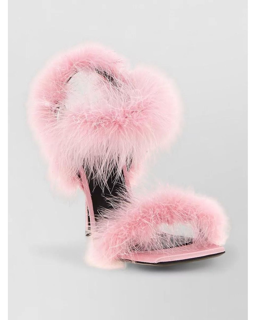 Moschino Pink Satin Sandals