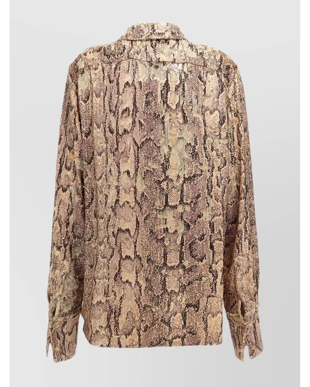 Dries Van Noten Brown Viscose Shirt