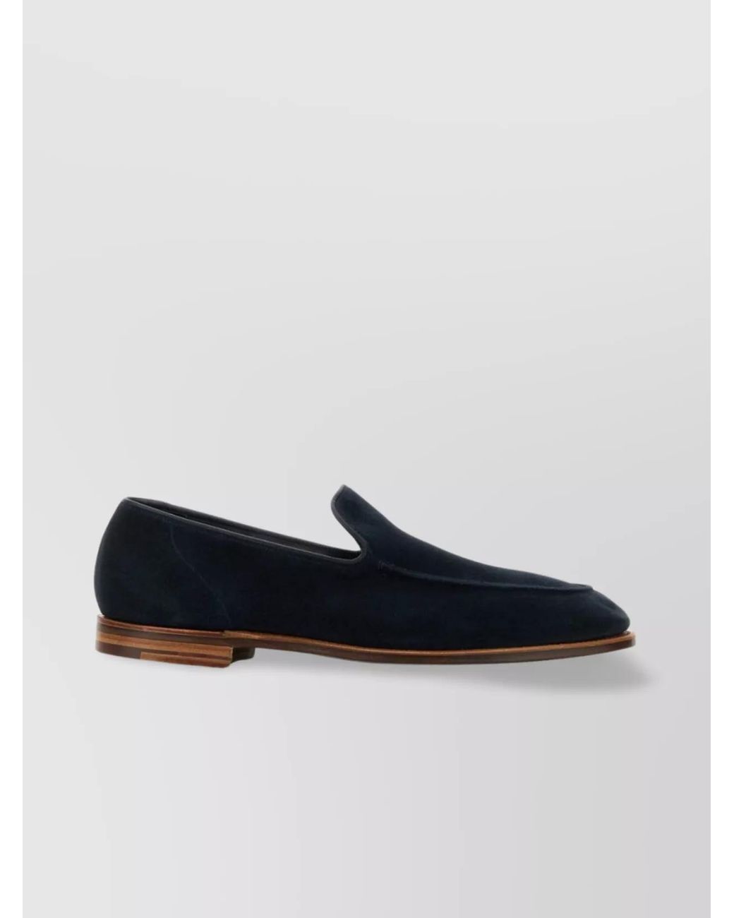 Crockett and Jones Blue Suede Leather Loafers for men