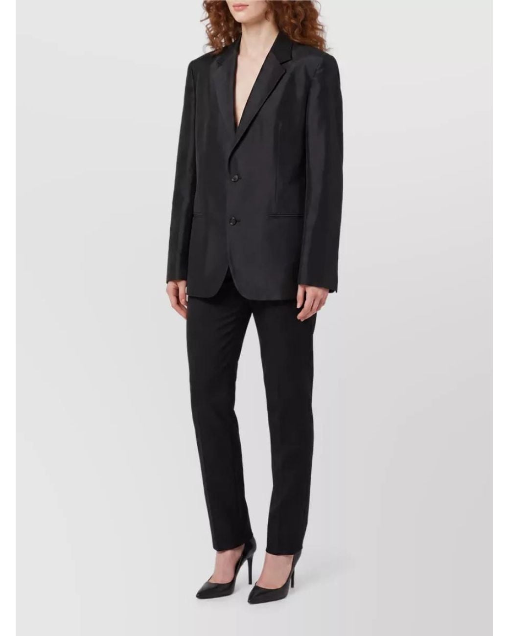 Gucci Black Silk Oversized Jacket
