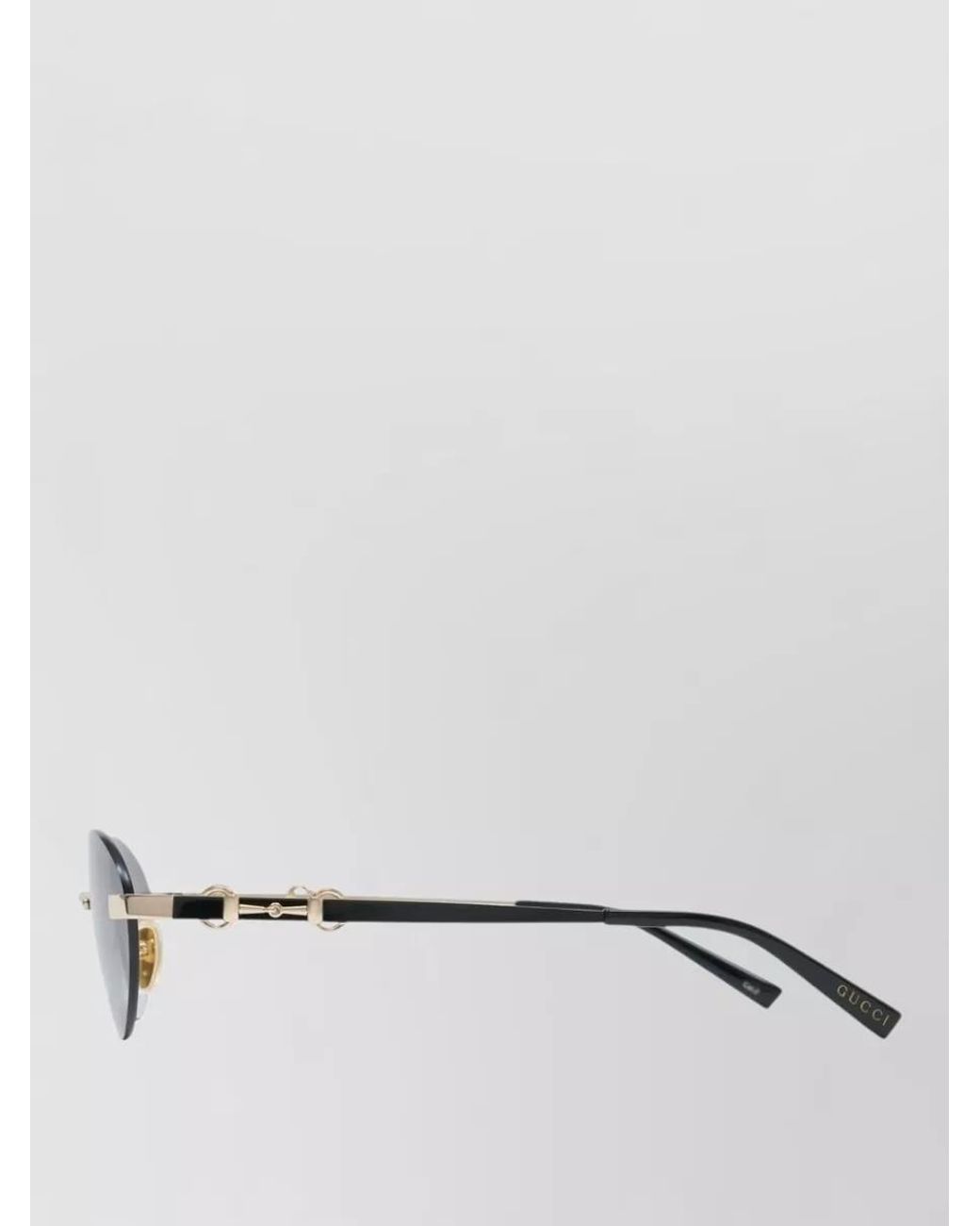 Gucci Gray Metal Sunglasses