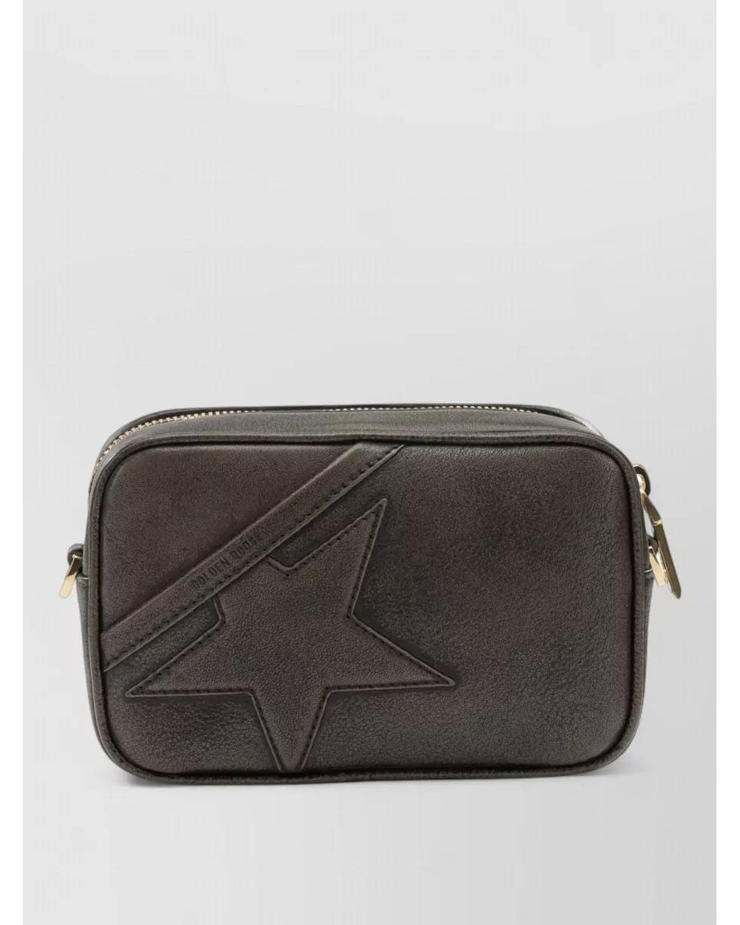 Golden Goose Deluxe Brand Gray Mini Star Mini Leather Crossbody Bag