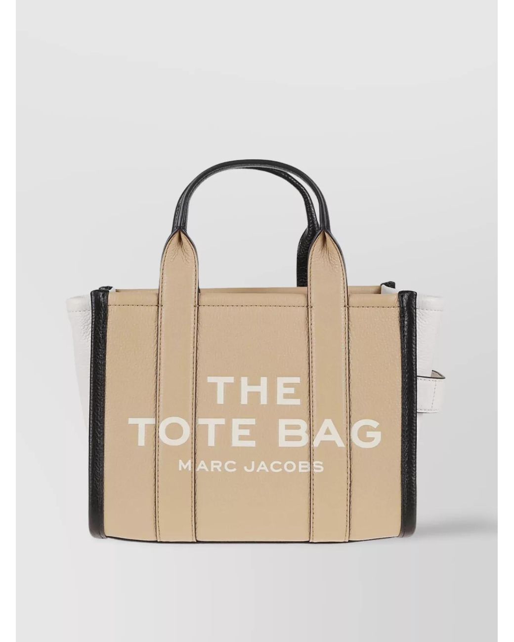Marc Jacobs Natural The Tote Bag Small Leather Colorblock Tote Bag