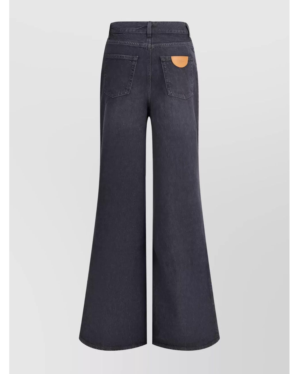 Chloé Blue Denim High-Rise Wide-Leg Jeans