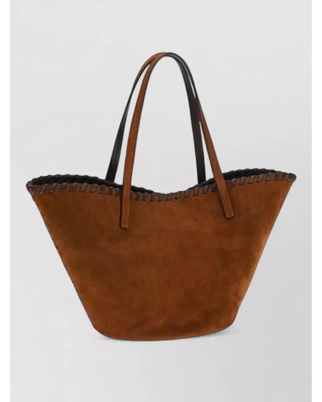Staud Brown Bean Calf Leather Shoulder Bag