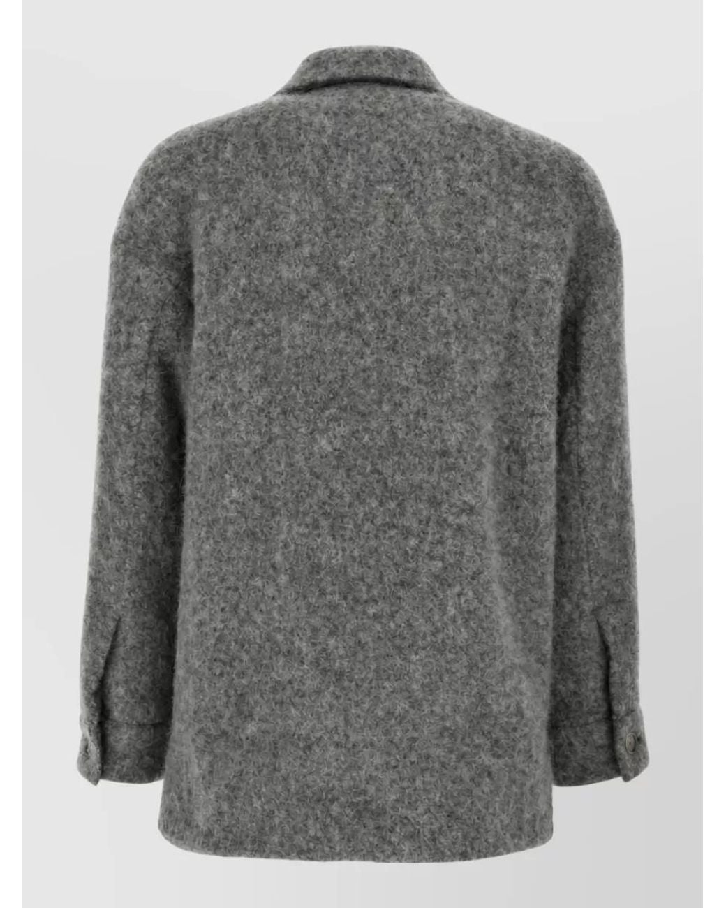 Dolce & Gabbana Gray Single-Breasted Coat for men