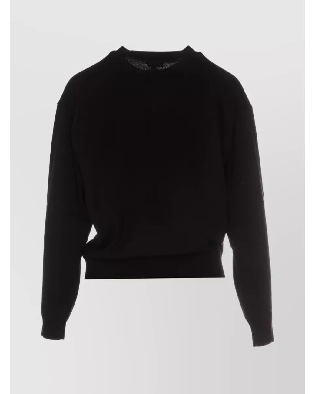 KENZO Black Wool Knitted Crew Neck Jumper