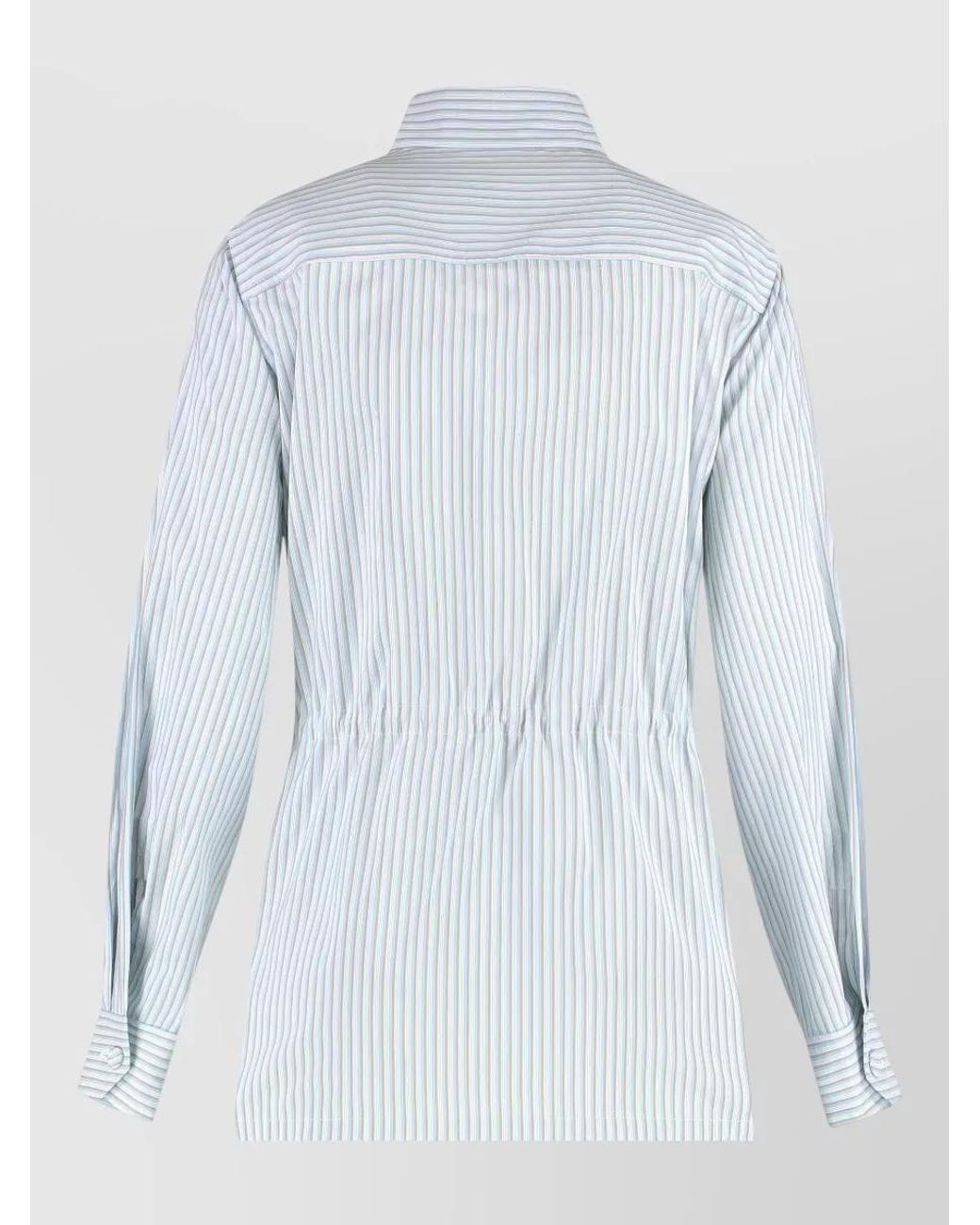 Fendi Blue Belted Shirt