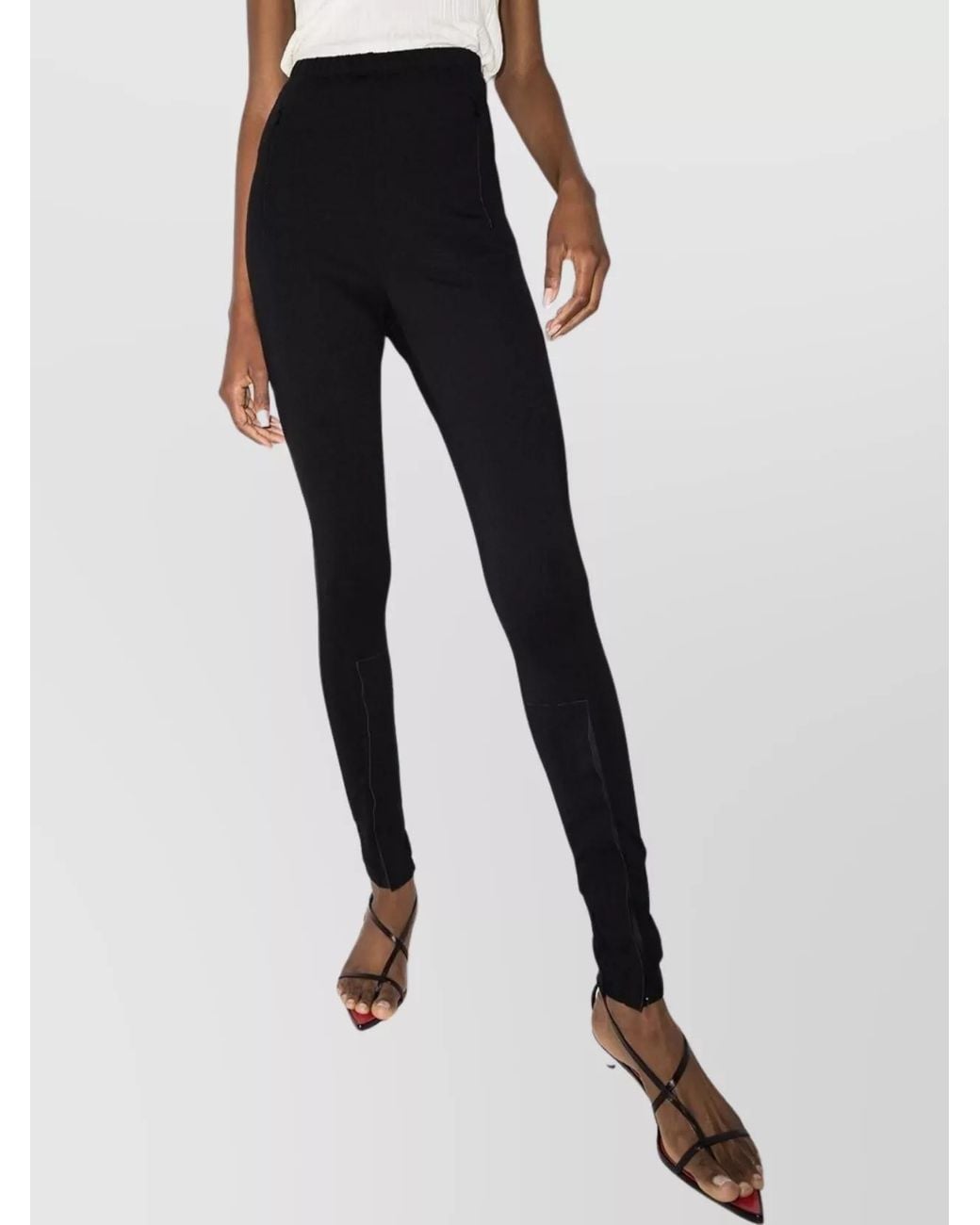 Wardrobe NYC Black Front Zip Leggings