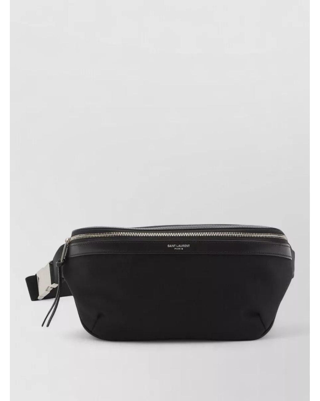 Saint Laurent Black Canvas Belt Bag for men