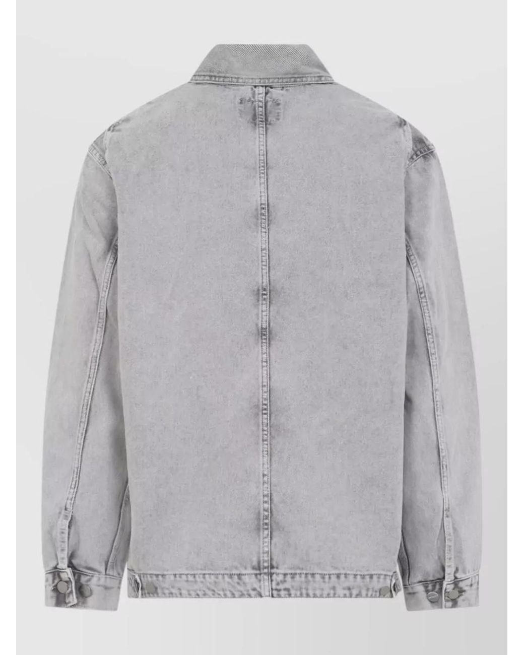 Carhartt Gray Cotton Shirt Jacket for men
