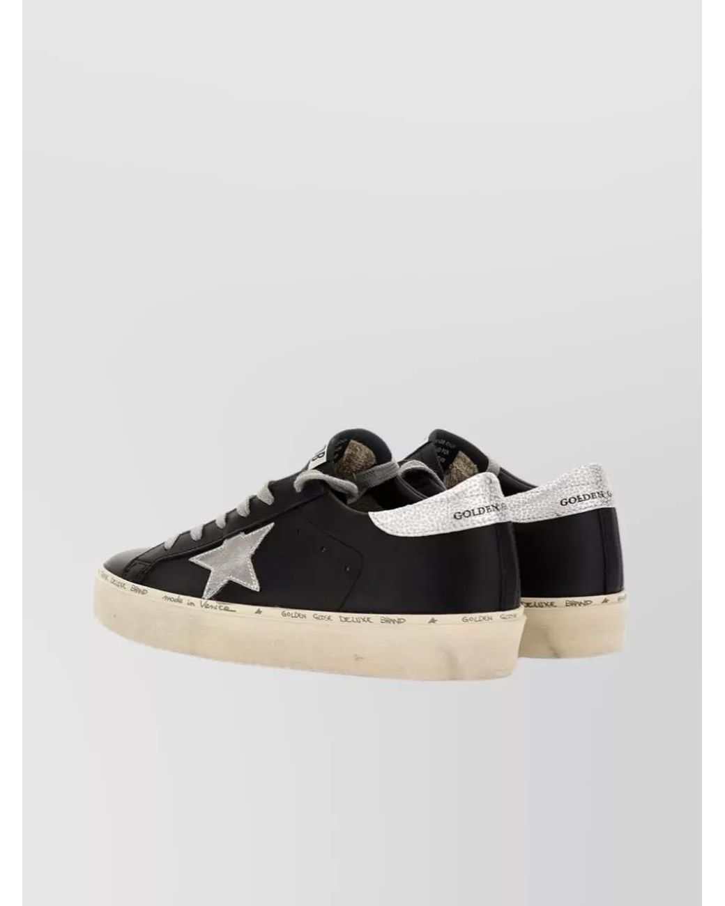 Golden Goose Deluxe Brand Black Leather Hi Star Sneakers