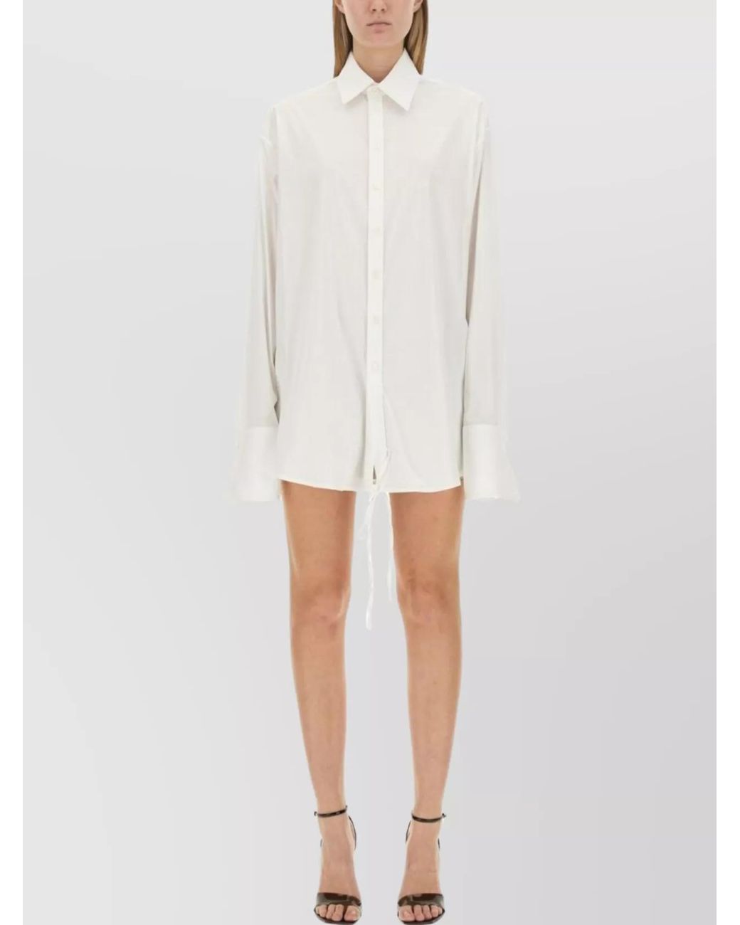 Peter Do White Drawstring Shirt