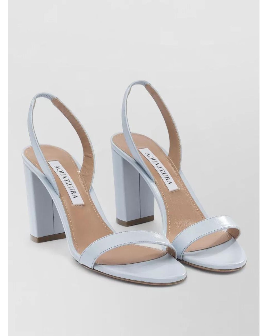 Aquazzura Multicolor Leather So Nude Block 85Mm Sandals