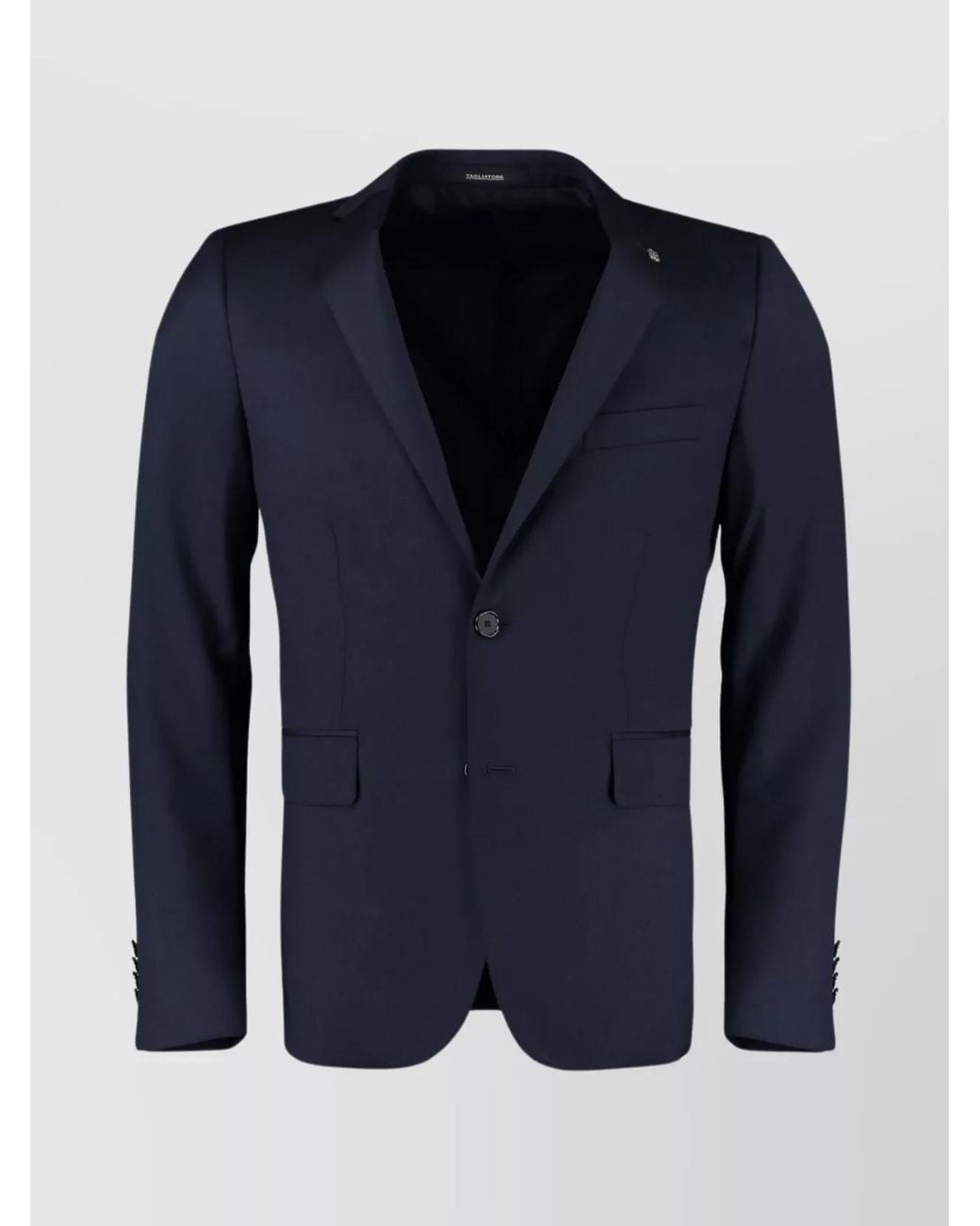 Tagliatore Blue Virgin Wool Single-Breasted Two-Piece Suit for men