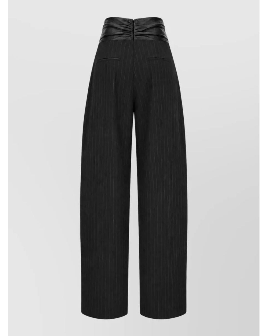 ANDAMANE Black Wide-Leg Trousers