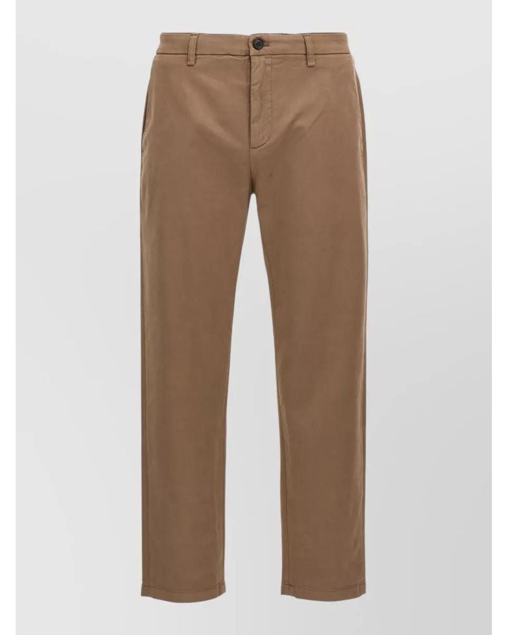 Department 5 Natural Cotton-Blend Straight-Leg Trousers for men