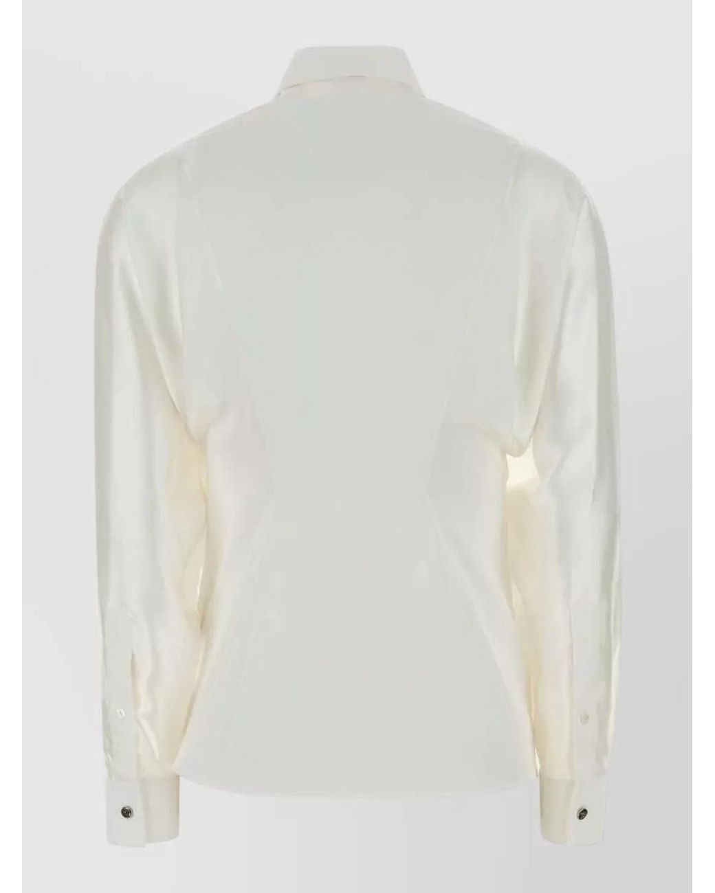 Versace White Cotton Poplin Embroidered Dress Shirt for men