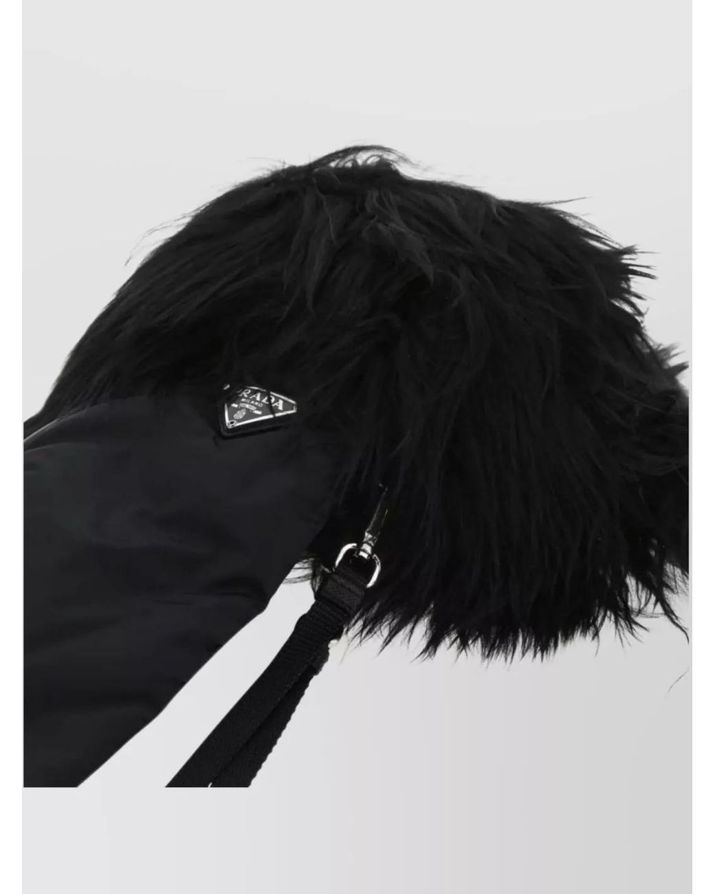Prada Black Nappa Leather Gloves