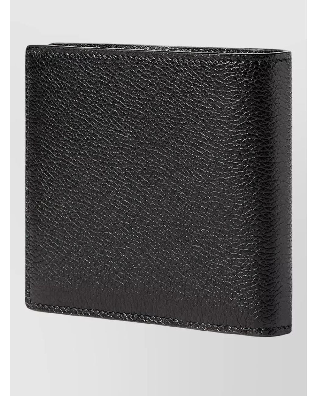 Fendi Black Leather Bifold Wallet for men