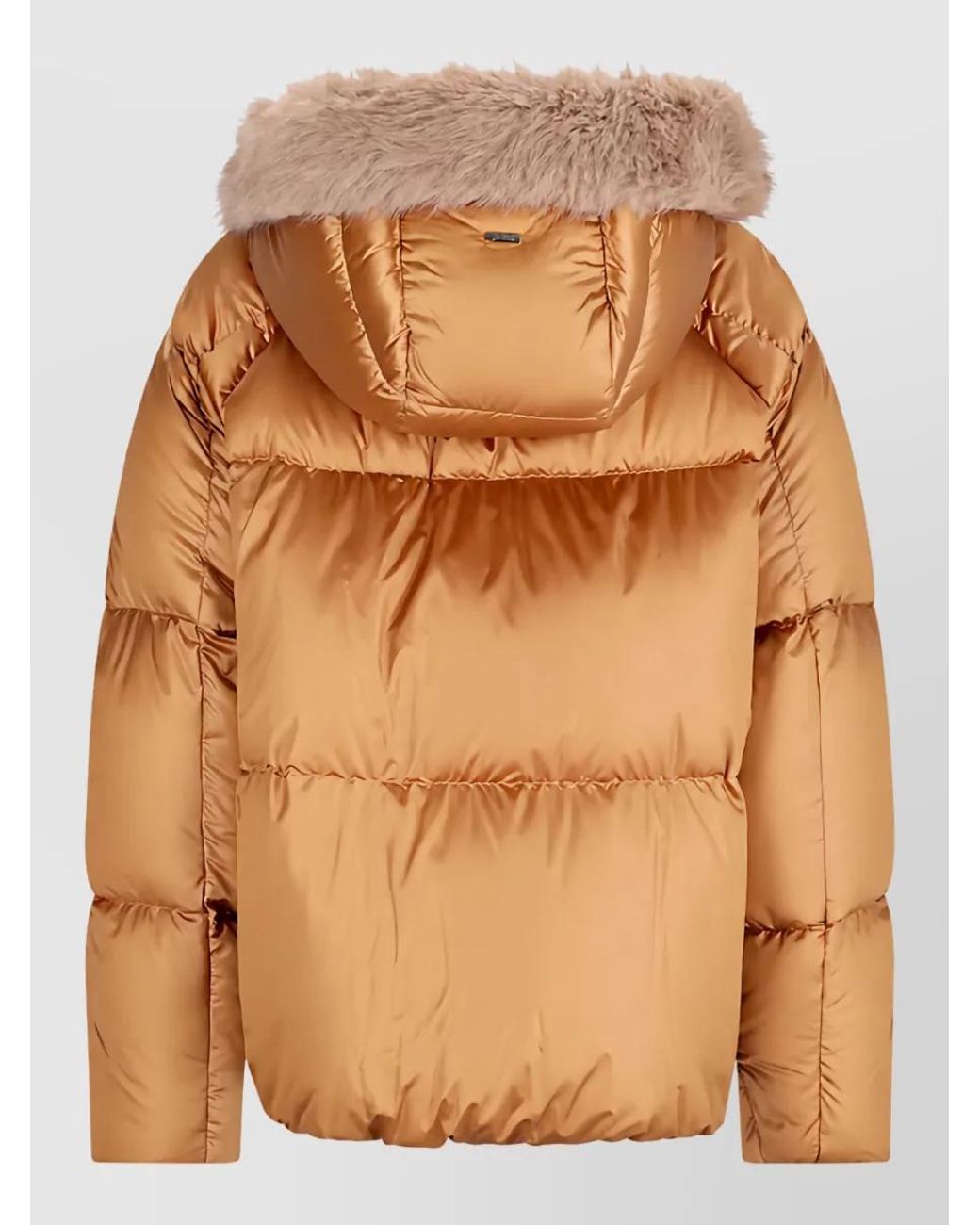 Herno Brown Hooded Puffer Jacket