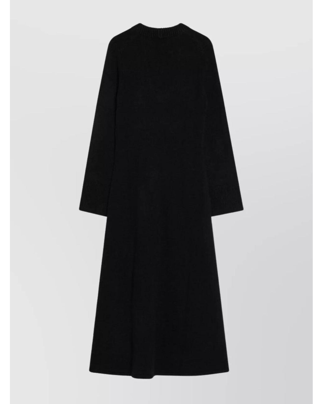 Loulou de Saison Black Long-Sleeve Midi Dress