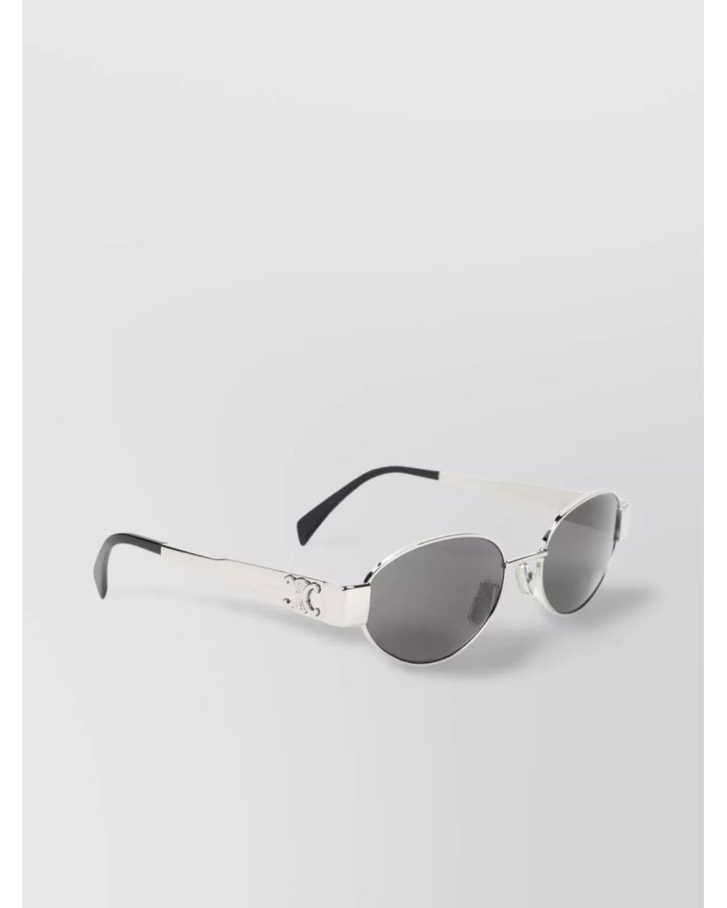 Céline Metallic Acetate Oval Sunglasses